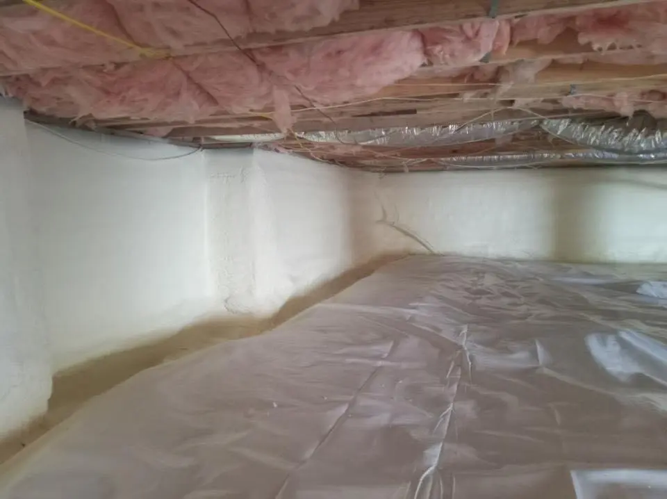 Crawl space encapsulation with closed-cell spray foam for Roof Maintenance in Jackson